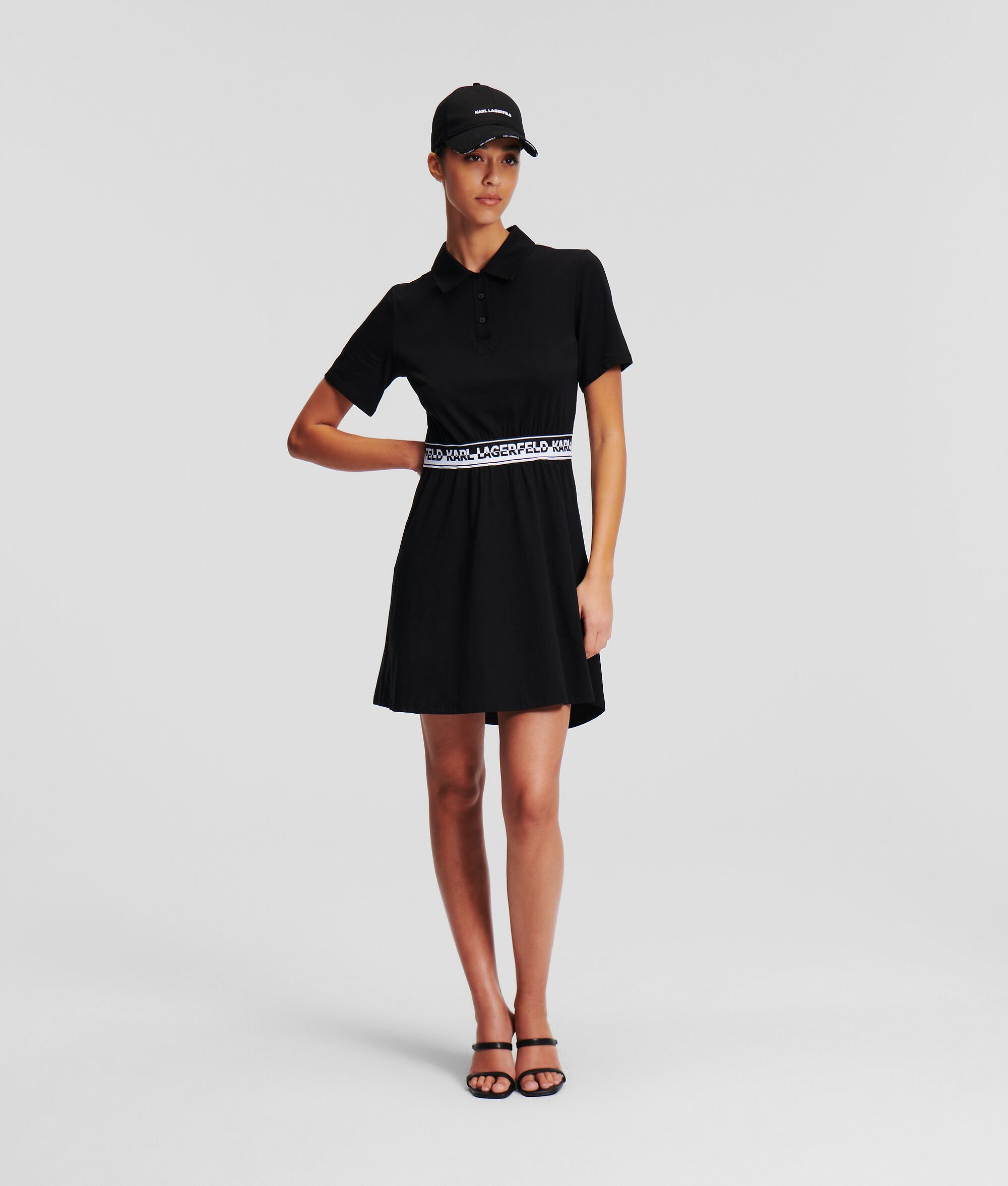 (image for) Intuitive Karl Logo Jersey Polo Dress